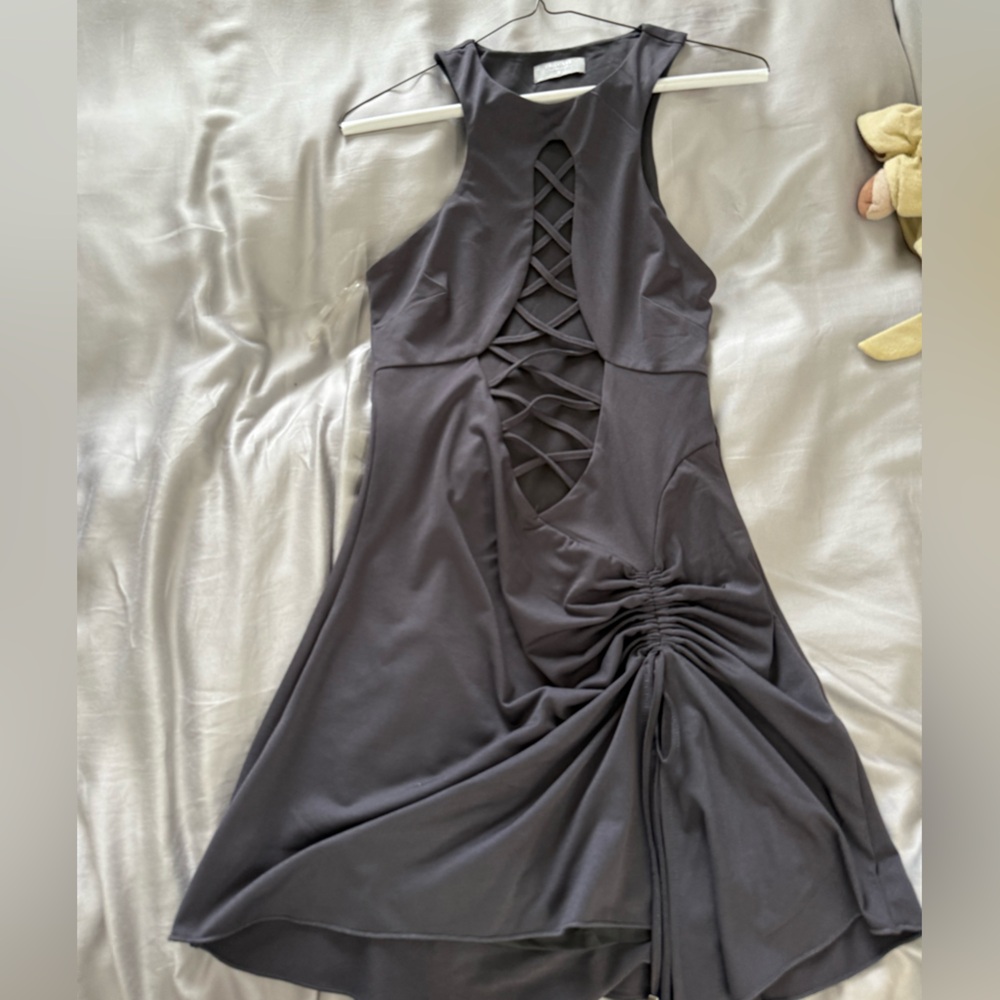 Outcast dress with lace up detail